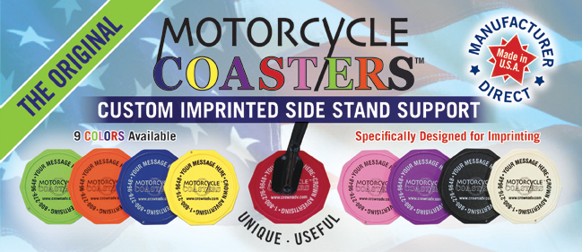 Badass Moto Motorcycle Kickstand Pad - Black - American Made in USA.  Rugged, Durable w Color Choices - Kick Stand Coaster/Support Plate Helps  Park